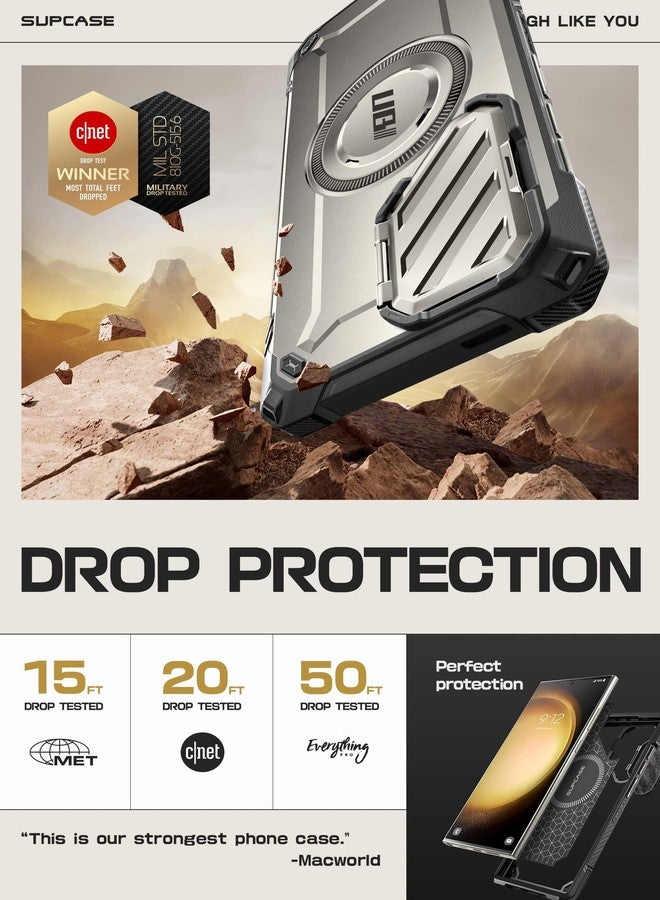 SUPCASE UB Mag XT Case for Samsung Galaxy S24 Ultra (2024 Release), Extreme Lens Protection Slim Rugged Case with Built-in Kickstand (Tigray) - Image 2